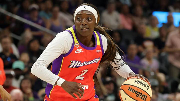 Aug 1, 2026; Phoenix, Arizona, USA; Phoenix Mercury guard Kahleah Copper (2) against the New York Liberty at Mortgage Matchup Center. Mandatory Credit: Mark J. Rebilas-Imagn Images Aug 1, 2026; Phoenix, Arizona, USA; Phoenix Mercury guard Kahleah Copper (2) against the New York Liberty at Mortgage Matchup Center. Mandatory Credit: Mark J. Rebilas-Imagn Images
