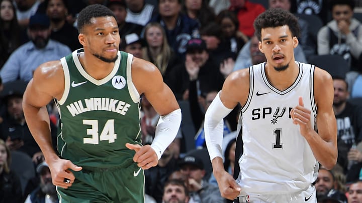 Milwaukee Bucks v San Antonio Spurs Milwaukee Bucks v San Antonio Spurs