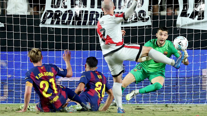 Joan García fez um grande jogo contra o Rayo