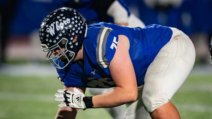 Whitesboro's Kevin George, pictured here competing during the 2024 season, is one of the top high school linemen in New York State heading into the 2025 season.