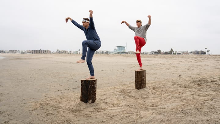 Cobra Kai. (L to R) Ralph Macchio as Daniel LaRusso, William Zabka as Johnny Lawrence in Cobra Kai. Cr. Elizabeth Morris/Netflix © 2024