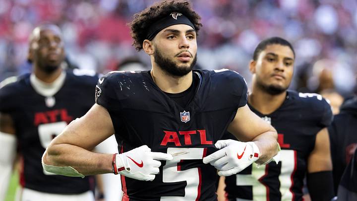 Atlanta Falcons wide receiver Drake London against the Arizona Cardinals at State Farm Stadium.