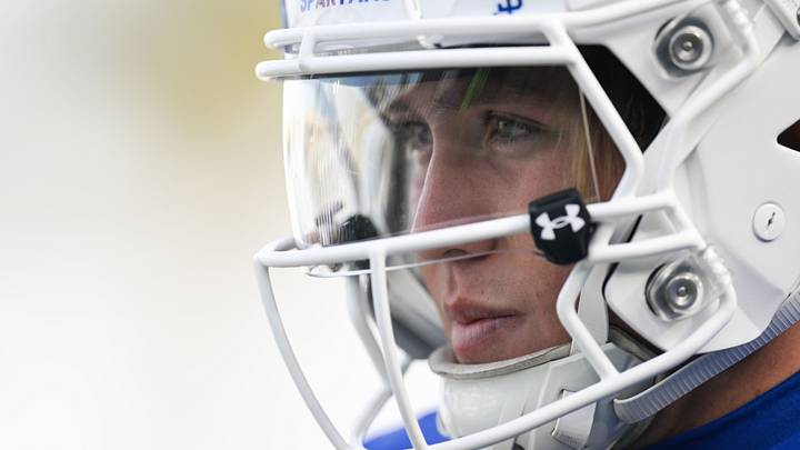 Nov 29, 2024; San Jose, California, USA; San Jose State Spartans quarterback Walker Eget (5) looks on against the Stanford Cardinal in the second quarter at CEFCU Stadium. Mandatory Credit: Eakin Howard-Imagn Images Nov 29, 2024; San Jose, California, USA; San Jose State Spartans quarterback Walker Eget (5) looks on against the Stanford Cardinal in the second quarter at CEFCU Stadium. Mandatory Credit: Eakin Howard-Imagn Images