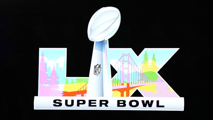 Feb 10, 2025; New Orleans, LA, USA; The Super Bowl LX (60) logo is unveiled at the Super Bowl LIX host committee handoff press conference. 