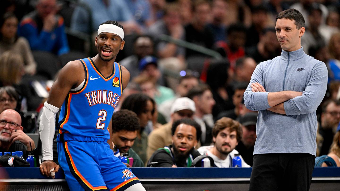 Oklahoma City Thunder name starters for game against Dallas Mavericks