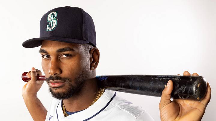 Feb 20, 2025; Peoria, AZ, USA; Seattle Mariners outfielder Lazaro Montes poses for a portrait during media day at Peoria Sports Complex. Mandatory Credit: Mark J. Rebilas-Imagn Images Feb 20, 2025; Peoria, AZ, USA; Seattle Mariners outfielder Lazaro Montes poses for a portrait during media day at Peoria Sports Complex. Mandatory Credit: Mark J. Rebilas-Imagn Images