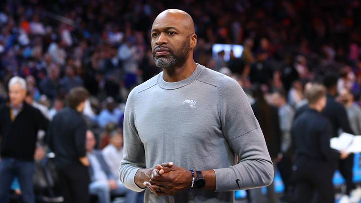 Mar 16, 2023; Phoenix, Arizona, USA; Orlando Magic head coach Jamahl Mosley against the Phoenix Suns at Footprint Center. Mandatory Credit: Mark J. Rebilas-USA TODAY Sports Mar 16, 2023; Phoenix, Arizona, USA; Orlando Magic head coach Jamahl Mosley against the Phoenix Suns at Footprint Center. Mandatory Credit: Mark J. Rebilas-USA TODAY Sports