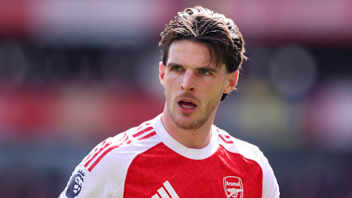 Declan Rice pourrait manquer le quart de finale retour de Ligue des Champions. Declan Rice pourrait manquer le quart de finale retour de Ligue des Champions.