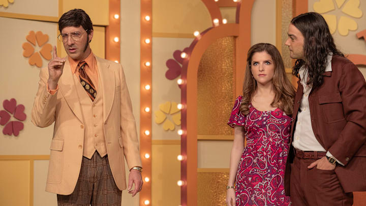 Woman of the Hour. (L-R) Tony Hale as Ed, Anna Kendrick as Sheryl and Daniel Zovatto as Rodney in Woman of the Hour. Cr. Leah Gallo/Netflix © 2024.