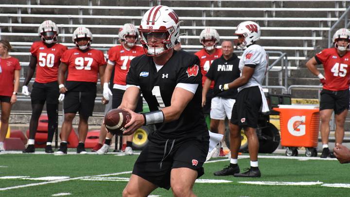 Wisconsin QB Colton Joseph. 