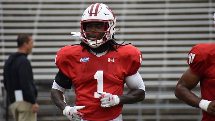 Wisconsin CB Eric Fletcher. Wisconsin CB Eric Fletcher.