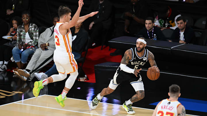 Former Duke basketball guard Gary Trent Jr. versus the Atlanta Hawks Former Duke basketball guard Gary Trent Jr. versus the Atlanta Hawks