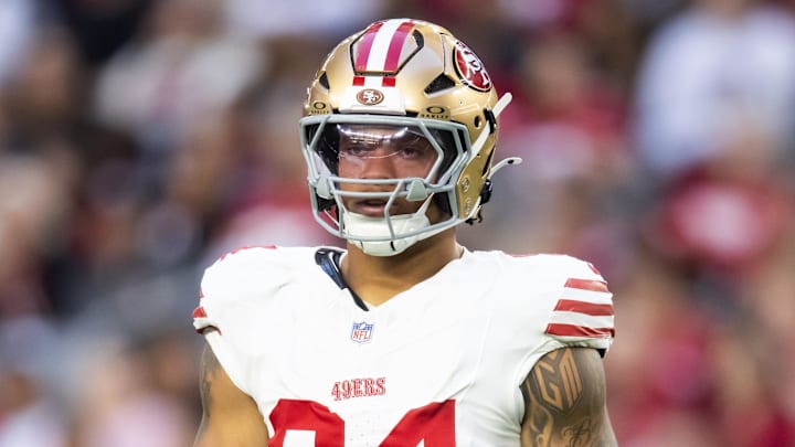 San Francisco 49ers defensive end Yetur Gross-Matos (94) against the Arizona Cardinals