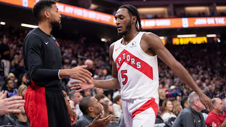 Toronto Raptors guard Immanuel Quickley.