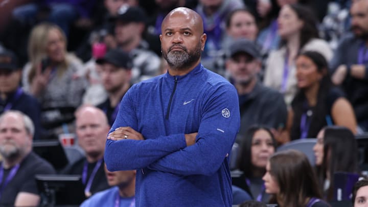 Mar 3, 2025; Salt Lake City, Utah, USA; Detroit Pistons head coach J.B. Bickerstaff watches the play against the Utah Jazz during the first half at Delta Center. Mandatory Credit: Rob Gray-Imagn Images Mar 3, 2025; Salt Lake City, Utah, USA; Detroit Pistons head coach J.B. Bickerstaff watches the play against the Utah Jazz during the first half at Delta Center. Mandatory Credit: Rob Gray-Imagn Images