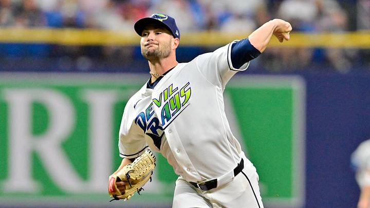 Aug 28, 2026; St. Petersburg, Florida, USA; Tampa Bay Rays pitcher Shane McClanahan (18) delivers a pitch during the third inning against San Diego Padres at Tropicana Field. Mandatory Credit: Pablo Robles-Imagn Images Aug 28, 2026; St. Petersburg, Florida, USA; Tampa Bay Rays pitcher Shane McClanahan (18) delivers a pitch during the third inning against San Diego Padres at Tropicana Field. Mandatory Credit: Pablo Robles-Imagn Images