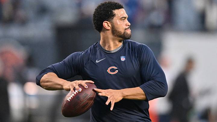 Oct 22, 2026; Chicago, Illinois, USA;  Chicago Bears quarterback Caleb Williams (18)