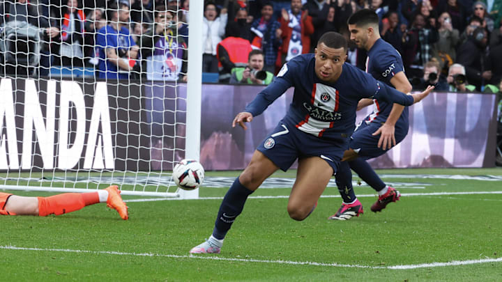 Kylian Mbappe was on the scoresheet twice against Lille on Sunday