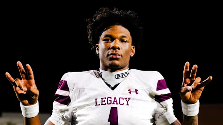 This 6-foot-3, 185-pound signal-caller is the consensus No. 1 recruit in the country, inked a big-time NIL deal with Panini America and was awarded "Best Senior Season" by Rivals.