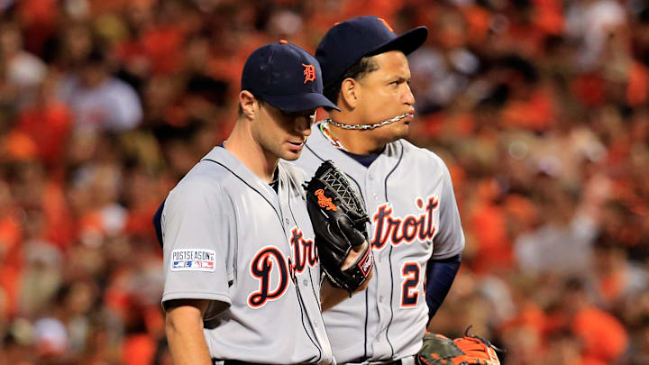 Miguel Cabrera y Max Scherzer jugaron juntos en los Tigres de Detroit