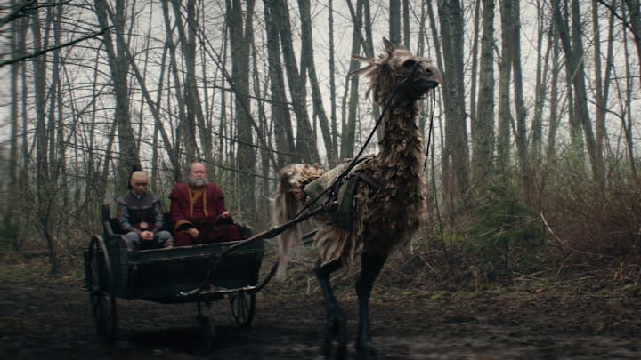 Avatar: The Last Airbender. (L to R) Dallas Liu as Prince Zuko, Paul Sun-Hyung Lee as Iroh in season 1 of Avatar: The Last Airbender. Cr. Courtesy of Netflix © 2024