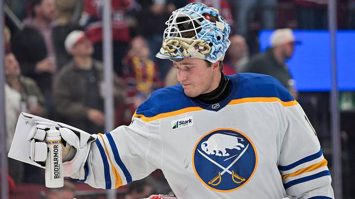 Buffalo Sabres goalie Ukko-Pekka Luukkonen Buffalo Sabres goalie Ukko-Pekka Luukkonen