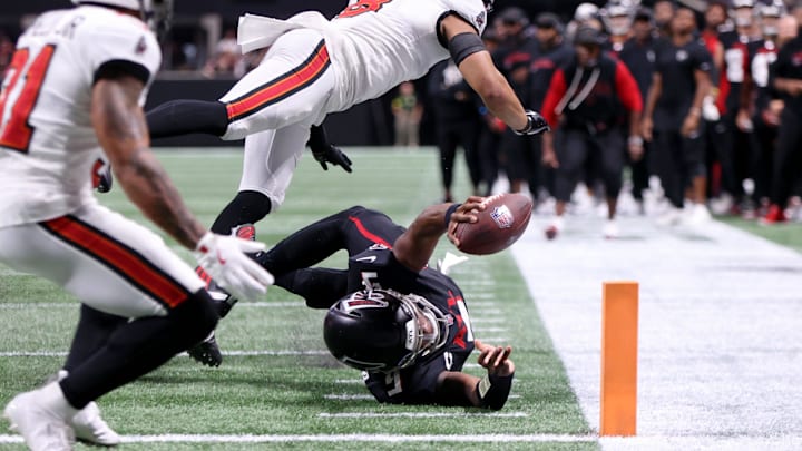 The efforts from Atlanta Falcons quarterback Michael Penix Jr. earned him praise from Baker Mayfield