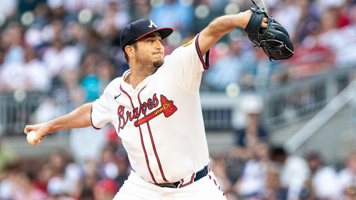 Atlanta Braves pitcher Luke Jackson