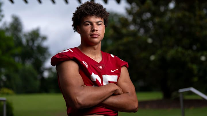 Owasso football player Carter Langenderfer poses for The Oklahoman's Super 30 feature in Tulsa, Okla.,Thursday, June 12, 2025. Owasso football player Carter Langenderfer poses for The Oklahoman's Super 30 feature in Tulsa, Okla.,Thursday, June 12, 2025.