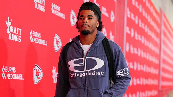 Aug 15, 2026; Kansas City, Missouri, USA; Kansas City Chiefs cornerback Mansoor Delane (5) arrives prior to a game against the Los Angeles Rams at at Arrowhead Stadium. Mandatory Credit: Jay Biggerstaff-Imagn Images Aug 15, 2026; Kansas City, Missouri, USA; Kansas City Chiefs cornerback Mansoor Delane (5) arrives prior to a game against the Los Angeles Rams at at Arrowhead Stadium. Mandatory Credit: Jay Biggerstaff-Imagn Images