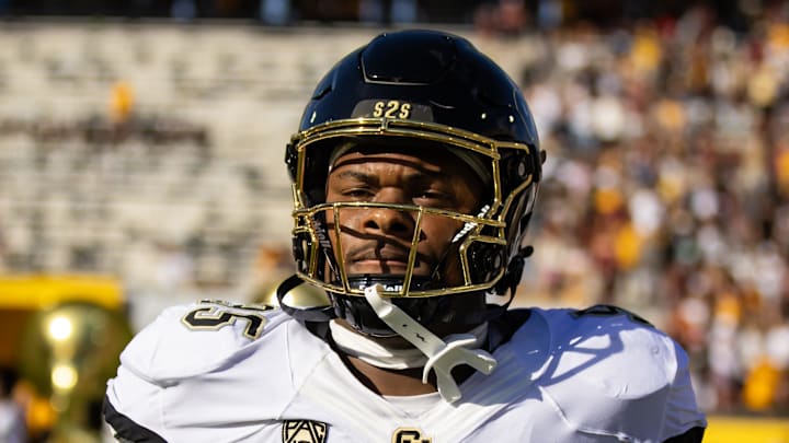 Colorado Buffaloes defensive lineman Bishop Thomas (95) against the Arizona State Sun Devils at Mountain America Stadium.
