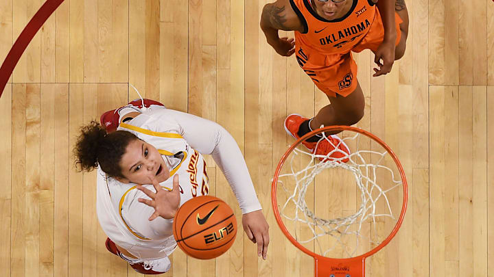 Former Iowa State center Audi Crooks is entering the transfer portal. Former Iowa State center Audi Crooks is entering the transfer portal.