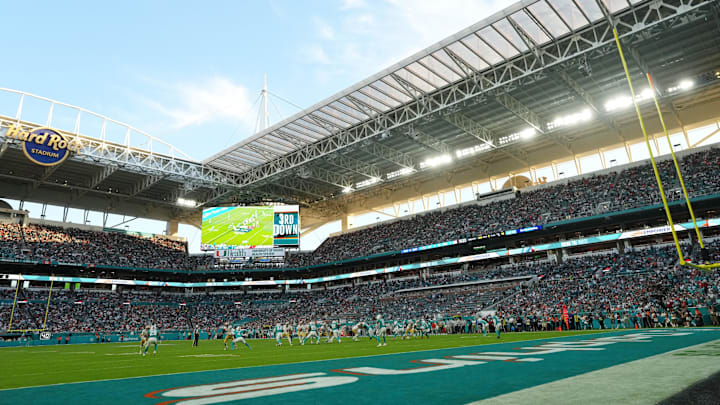 A general view during first half between the Miami Dolphins and the San Francisco 49ers at Hard Rock Stadium.