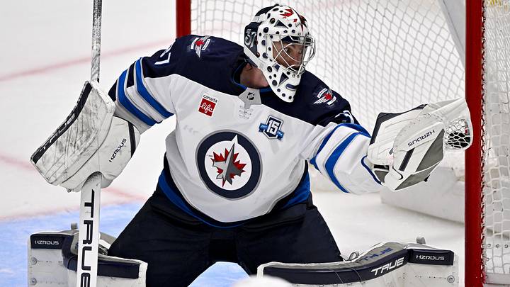 Winnipeg Jets goaltender Connor Hellebuyck