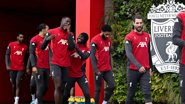 Liverpool à l'entraînement avec Ibrahima Konaté