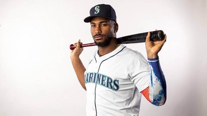Feb 20, 2025; Peoria, AZ, USA; Seattle Mariners outfielder Lazaro Montes poses for a portrait during media day at Peoria Sports Complex. Mandatory Credit: Mark J. Rebilas-Imagn Images Feb 20, 2025; Peoria, AZ, USA; Seattle Mariners outfielder Lazaro Montes poses for a portrait during media day at Peoria Sports Complex. Mandatory Credit: Mark J. Rebilas-Imagn Images