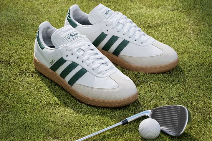 adidas gazelle silver green womens Barstool Golf x Adidas Samba WM Phoenix Open Golf Shoes
