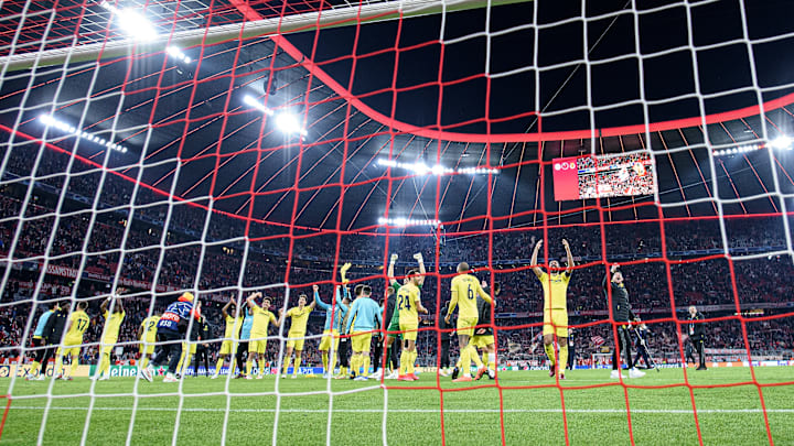 Il Villarreal festeggia il passaggio del turno