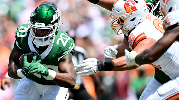 NY Jets running back Breece Hall NY Jets running back Breece Hall