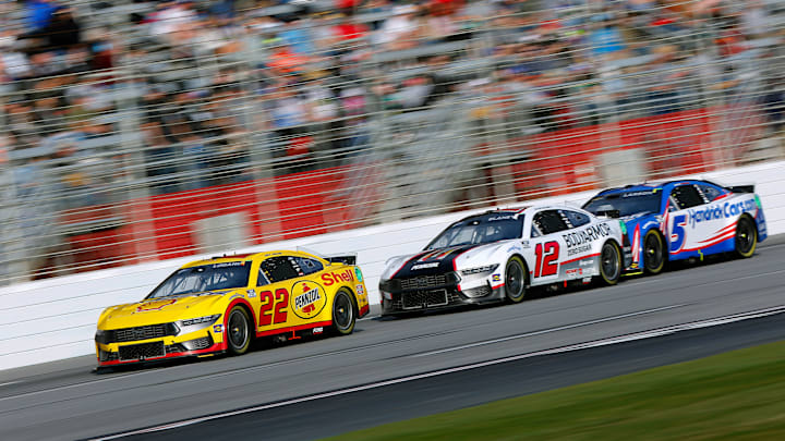 Joey Logano and Ryan Blaney, Team Penske, Kyle Larson, Hendrick Motorsports, NASCAR