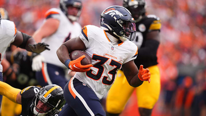 Denver Broncos running back Javonte Williams.