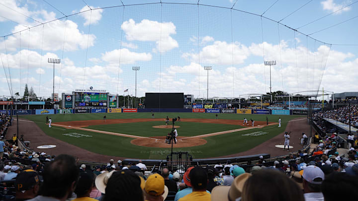 Apr 2, 2025; St. Petersburg, Florida, USA; A general view of George M. Steinbrenner Field during the third inning between the Tampa Bay Rays and Pittsburgh Pirates. Apr 2, 2025; St. Petersburg, Florida, USA; A general view of George M. Steinbrenner Field during the third inning between the Tampa Bay Rays and Pittsburgh Pirates.