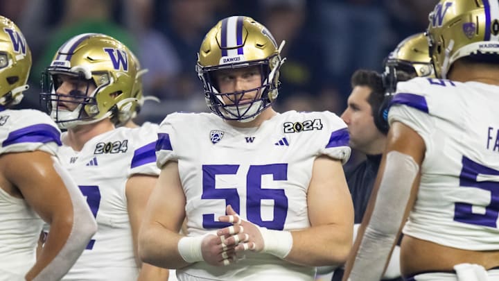 Geirean Hatchett (56) played against Michigan in the 2024 College Football Playoff national championship game. Geirean Hatchett (56) played against Michigan in the 2024 College Football Playoff national championship game.