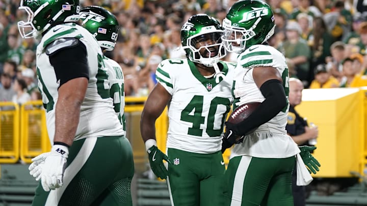 NY Jets running back Donovan Edwards