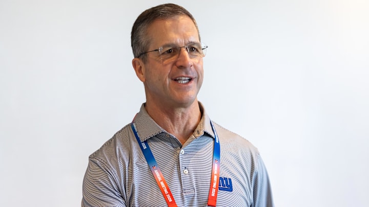 New York Giants - head coach John Harbaugh