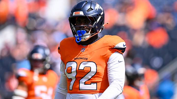 DENVER, CO - SEPTEMBER 07: Linebacker Dondrea Tillman 92 of the Denver Broncos during a game between the Denver Broncos and the Tennessee Titans at Empower Field at Mile High in Denver, CO on September 07, 2025. 
