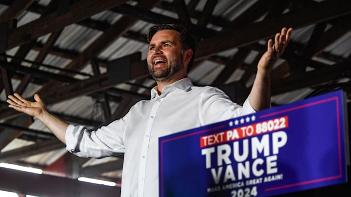 Republican Vice Presidential Candidate JD Vance Campaigns In Leesport, Pennsylvania