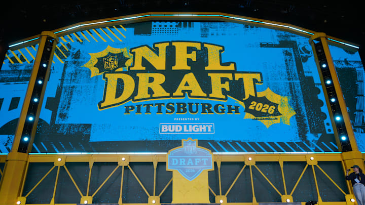 Apr 23, 2026; Pittsburgh, PA, USA; The 2026 NFL Draft Theater stage at Acrisure Stadium. Mandatory Credit: Kirby Lee-Imagn Images