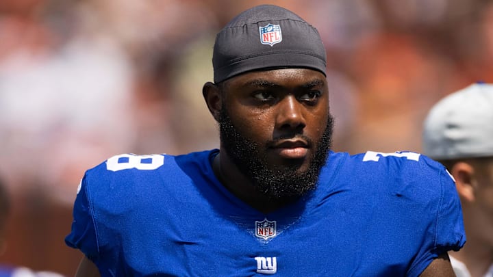 New York Giants offensive tackle Andrew Thomas New York Giants offensive tackle Andrew Thomas