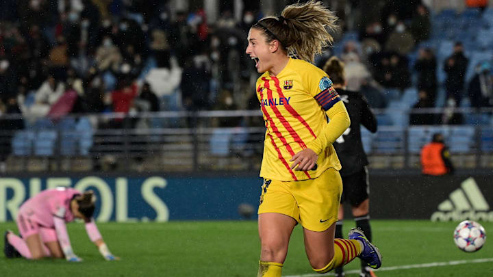 Alexia Putellas a signé un doublé au match aller. Alexia Putellas a signé un doublé au match aller.